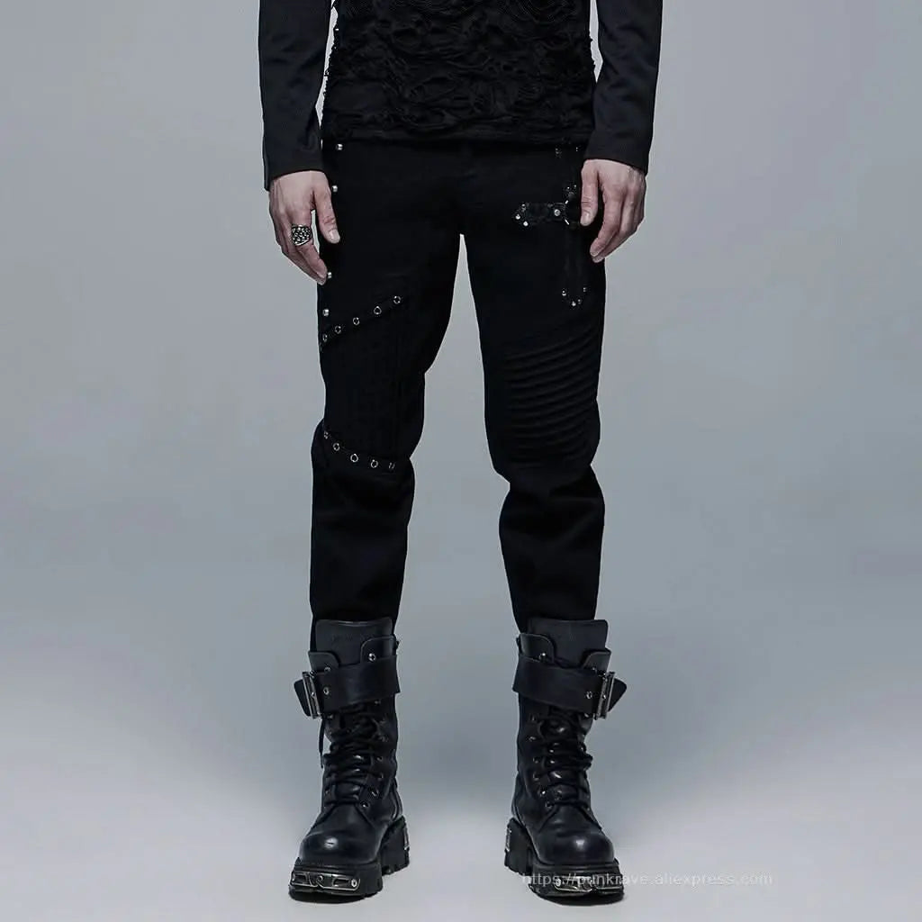Crucify Studded Trousers - PunkRave