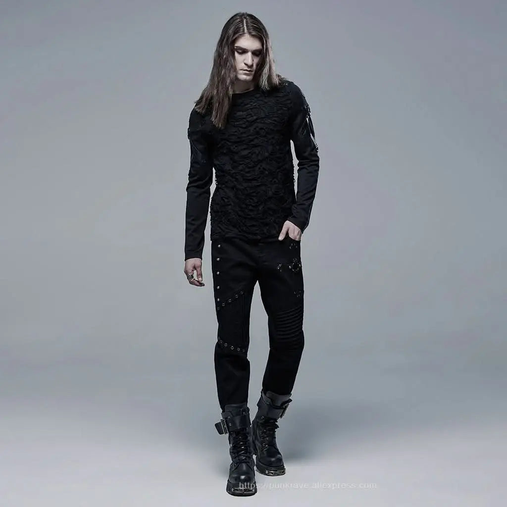 Crucify Studded Trousers - PunkRave
