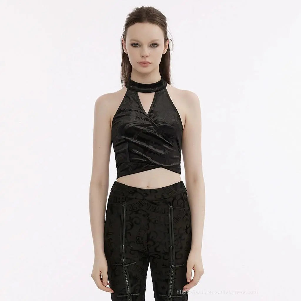 Cthulhu Cropped Halterneck - PunkRave