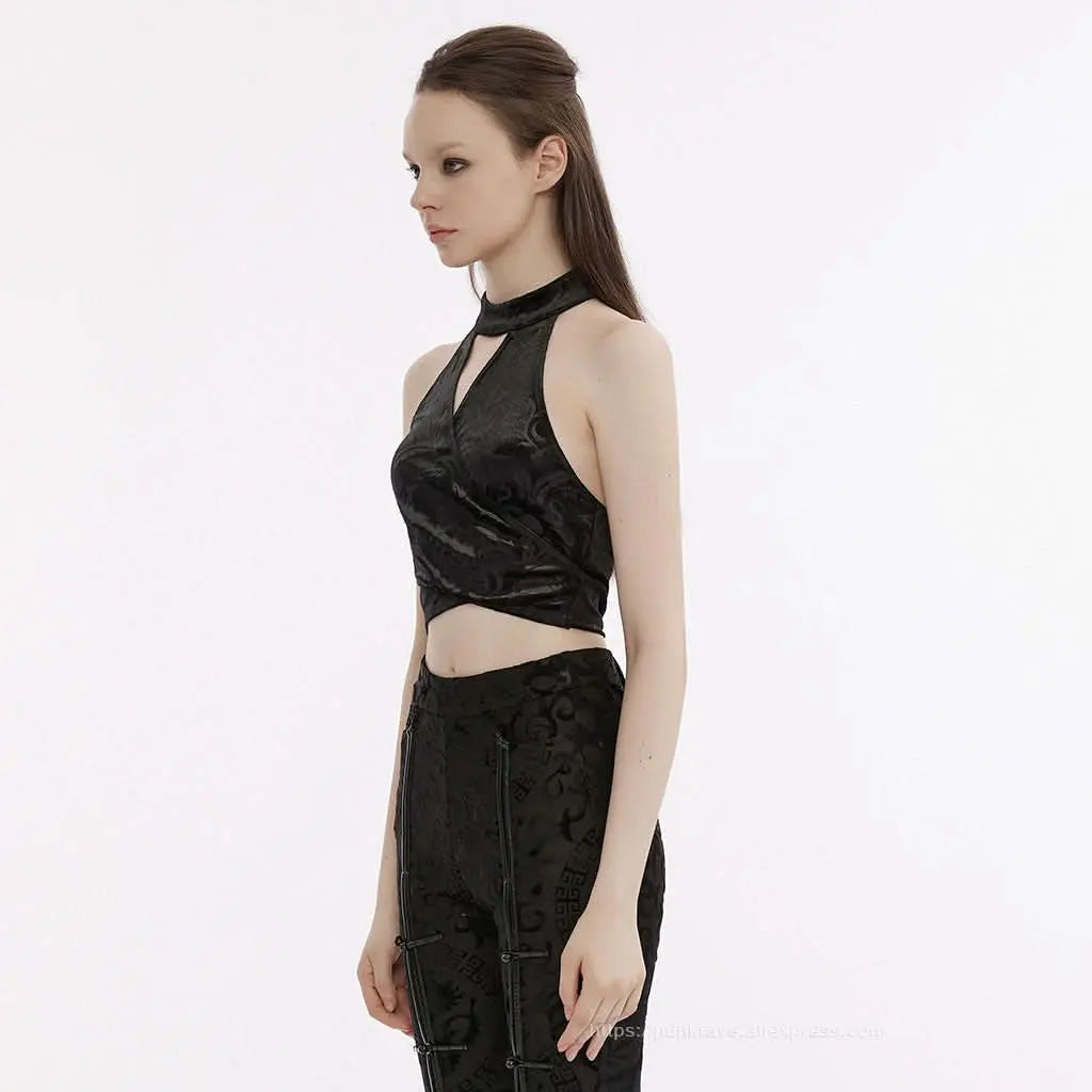 Cthulhu Cropped Halterneck - PunkRave