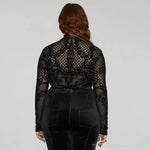 Dark Wonderland Sheer Mesh Turtleneck - PunkRave