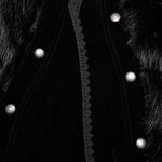Darkened Desires Fur Collar Cape - PunkRave