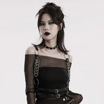 Darkwave PU Body Harness - PunkRave