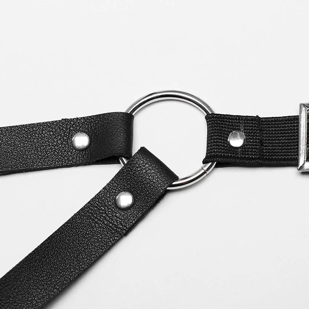 Darkwave PU Body Harness - PunkRave