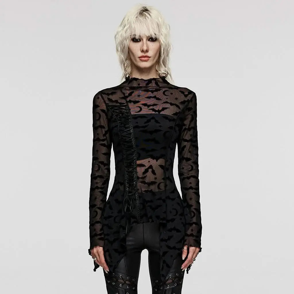 Darkwing Mesh Turtleneck - PunkRave