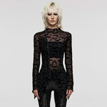 Darkwing Mesh Turtleneck - PunkRave