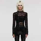 Darkwing Mesh Turtleneck - PunkRave