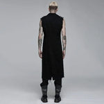 Death Metal Distressed Sleeveless Coat - PunkRave