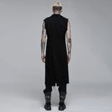 Death Metal Distressed Sleeveless Coat - PunkRave