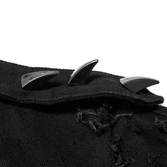 Death Metal Distressed Sleeveless Coat - PunkRave