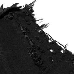 Death Metal Distressed Sleeveless Coat - PunkRave