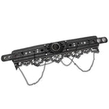 Die With Me Choker With Lace and Chains - PunkRave