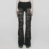 Dorian Flared Leggings (Plague Doctor) - PunkRave
