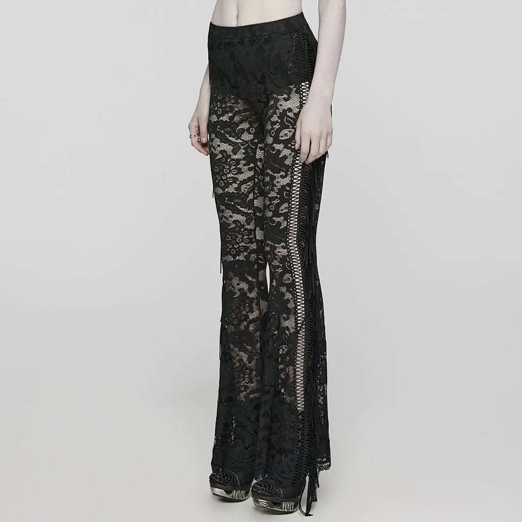 Dorian Flared Leggings (Plague Doctor) - PunkRave