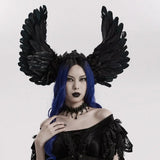 Ebon Labyrinth - Gothic Headpiece with Wings - PunkRave