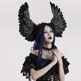Ebon Labyrinth - Gothic Headpiece with Wings - PunkRave