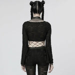Echo Cropped Mesh Top - PunkRave