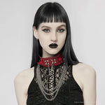 Eclipse Choker (Red) - PunkRave