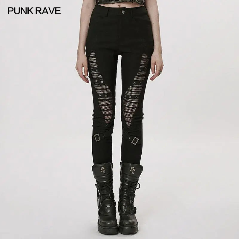 Eclipse Edge Hollow-out Pants - PunkRave