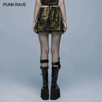 Electra Tie-dyed Mini Skirt (Yellow) - PunkRave