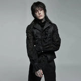 Enigma Embroidered Waistcoat With Ruffles - PunkRave