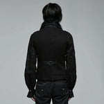 Enigma Embroidered Waistcoat With Ruffles - PunkRave