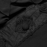 Enigma Embroidered Waistcoat With Ruffles - PunkRave