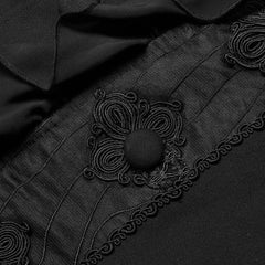 Enigma Embroidered Waistcoat With Ruffles - PunkRave