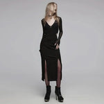 Ephemeral Echo - Slit Dress - PunkRave