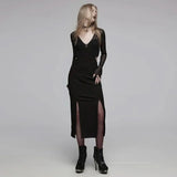 Ephemeral Echo - Slit Dress - PunkRave