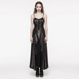 Eremitic PU Slip Dress - PunkRave