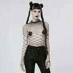 Eternal Vacation Mesh Bodysuit - Black - PunkRave