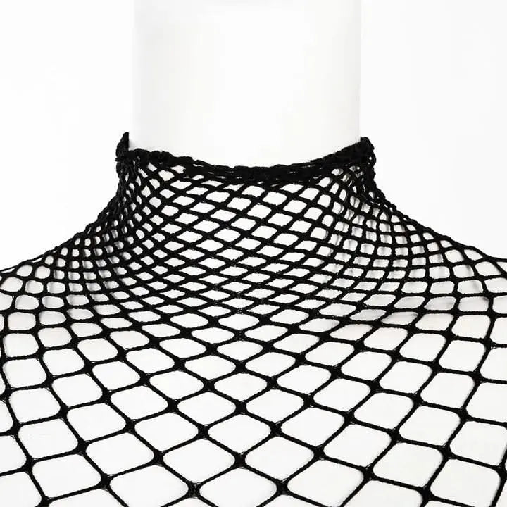 Eternal Vacation Mesh Bodysuit - Black - PunkRave