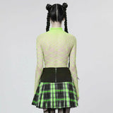 Eternal Vacation Mesh Bodysuit - Green - PunkRave