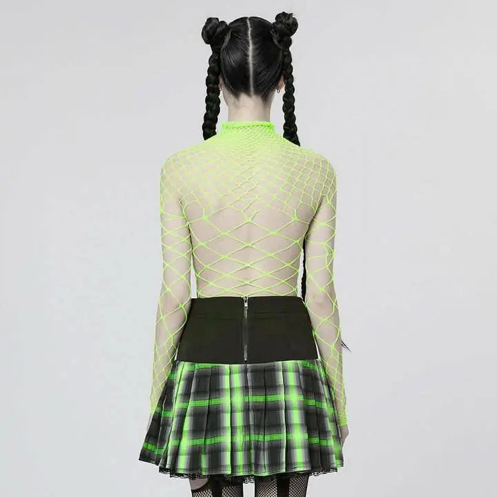 Eternal Vacation Mesh Bodysuit - Green - PunkRave