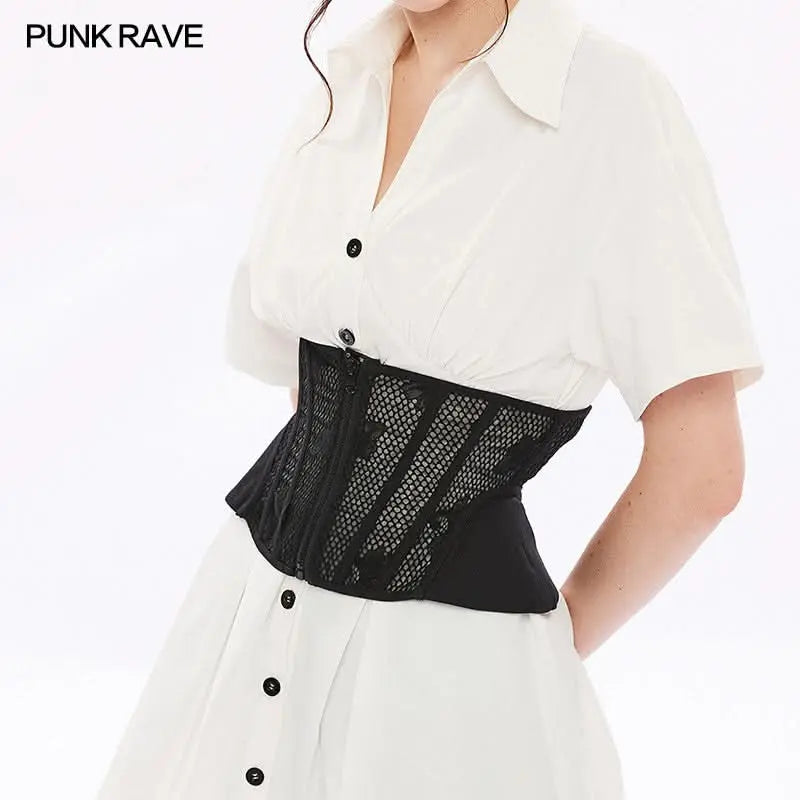 Evoken's Elegy - Mesh Structured Corset - PunkRave