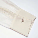 Flower Pill Babydoll Dress - Beige My Store