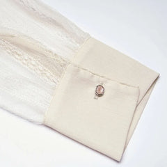 Flower Pill Babydoll Dress - Beige My Store