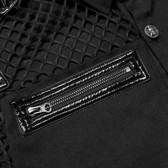 Freezing Moon Button-up Shirt With Mesh Panels - PunkRave