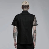 Freezing Moon Button-up Shirt With Mesh Panels - PunkRave