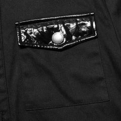 Freezing Moon Button-up Shirt With Mesh Panels - PunkRave