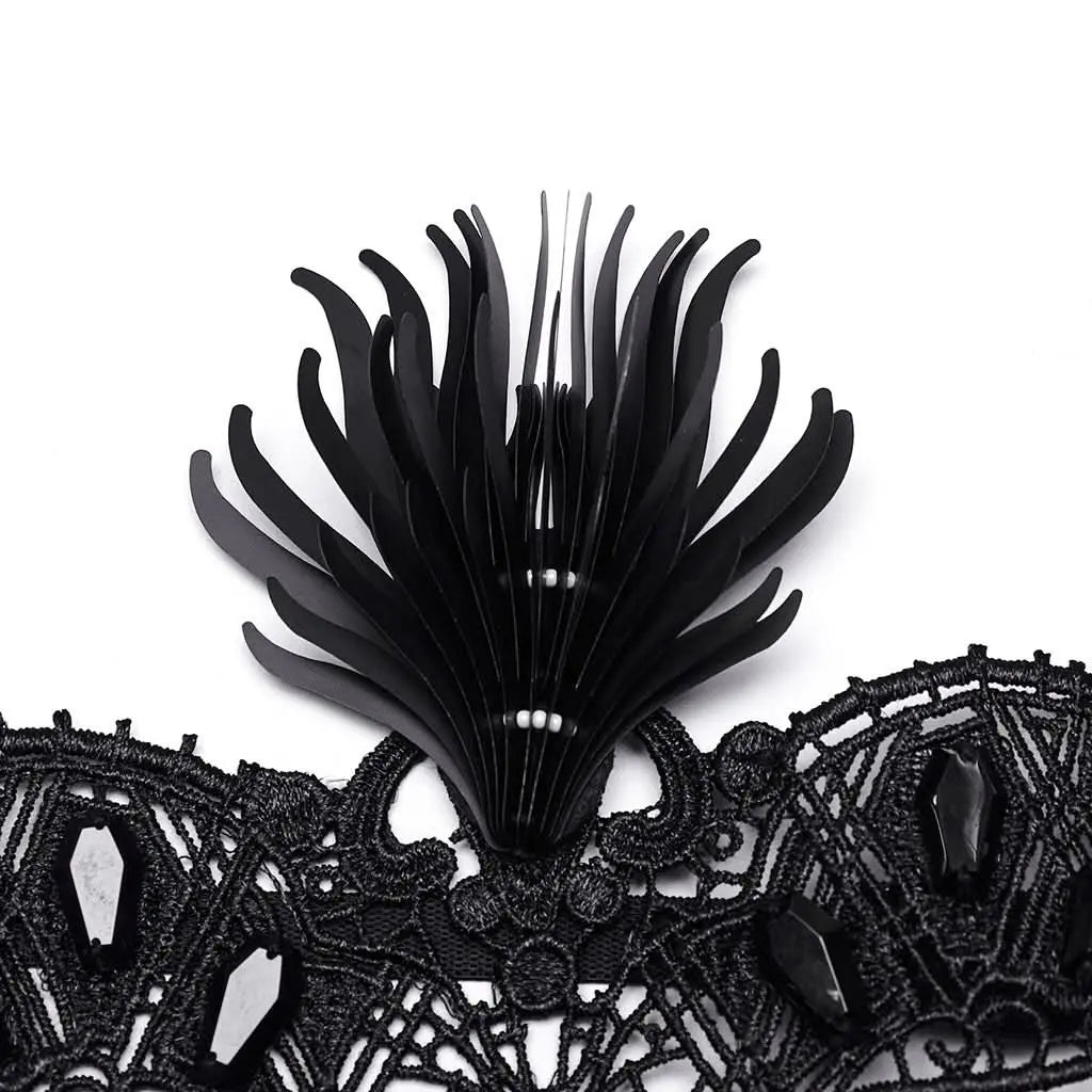 Galaxy Gossamer - Gothic Venetian Mask with Tassels - PunkRave