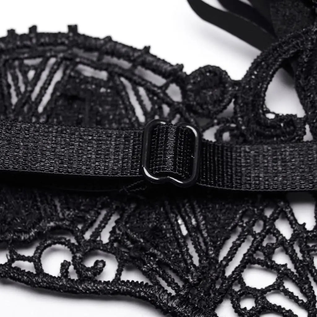 Galaxy Gossamer - Gothic Venetian Mask with Tassels - PunkRave