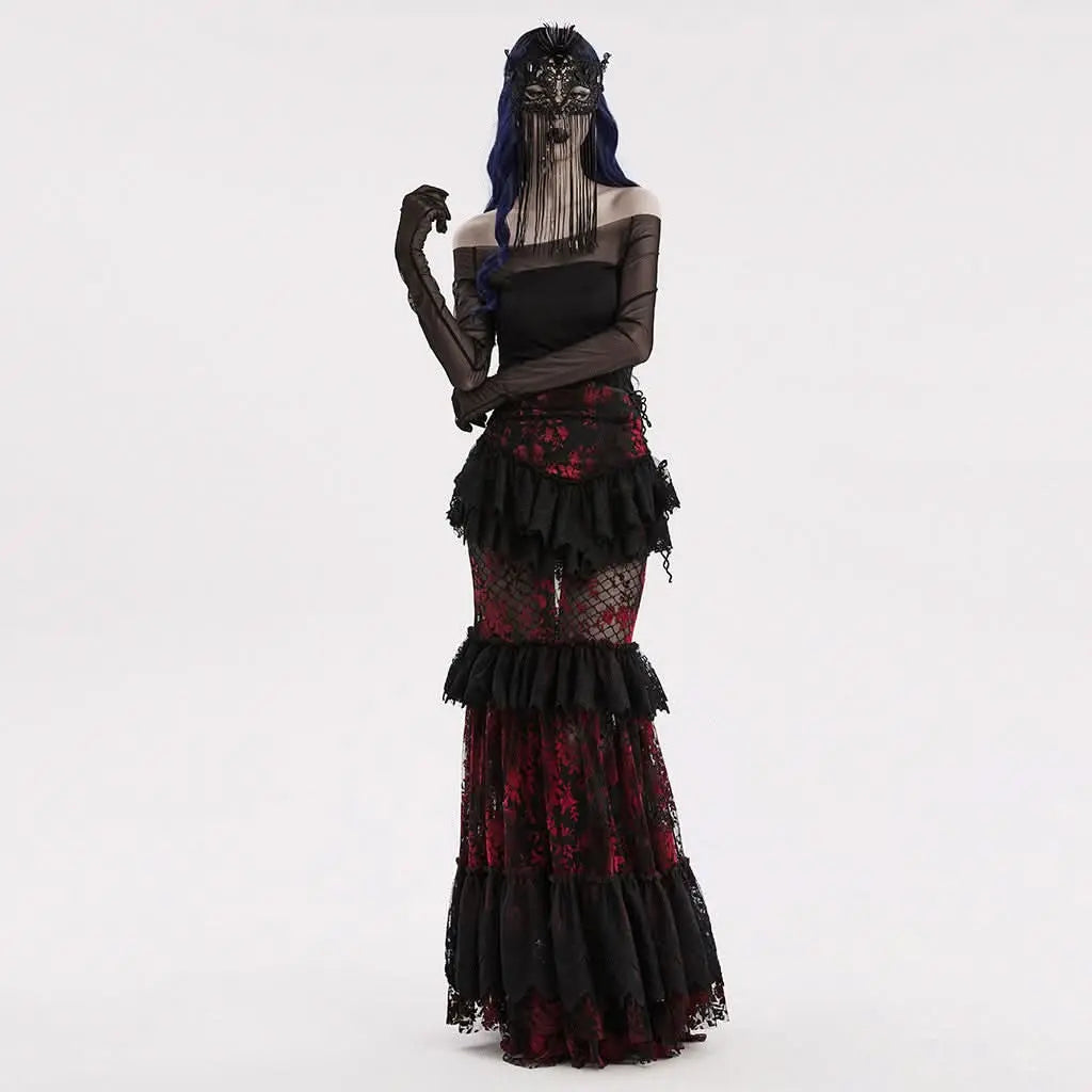Galaxy Gossamer - Gothic Venetian Mask with Tassels - PunkRave