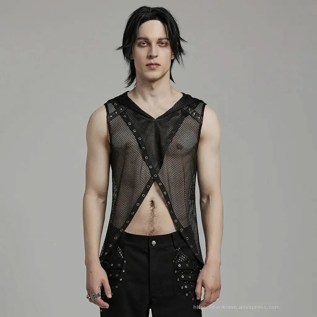Glitch Mesh Top - PunkRave