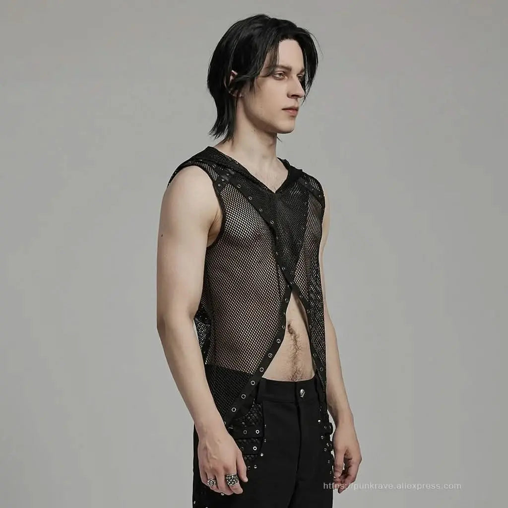 Glitch Mesh Top - PunkRave