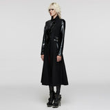 Gotham Glam PU Trench Coat - PunkRave