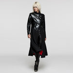 Gotham Glam PU Trench Coat - PunkRave
