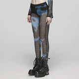 Gothamite Fishnet Stockings (Blue) - PunkRave