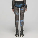 Gothamite Fishnet Stockings (Blue) - PunkRave